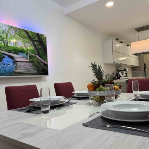 Dining Table with TV